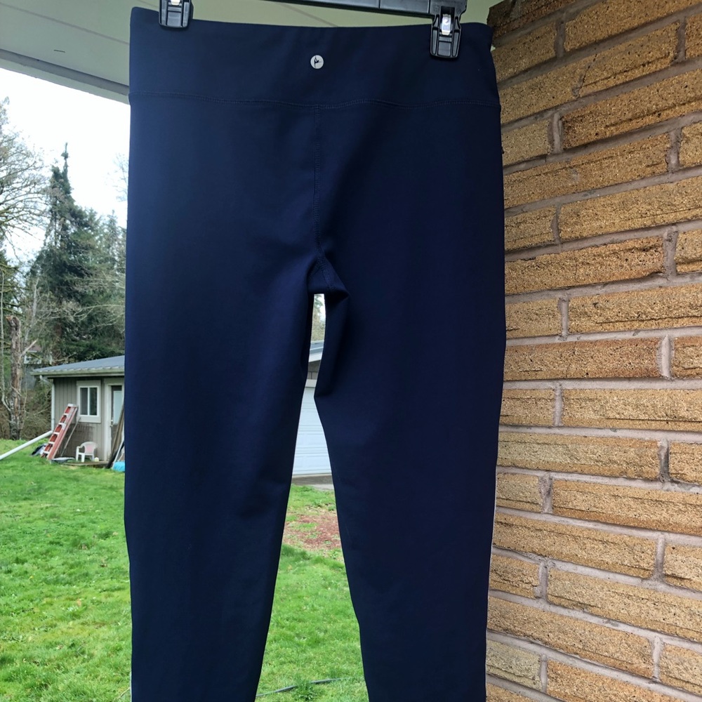 90 Degree By Reflex Leggings Blue/Silver Yoga Pant